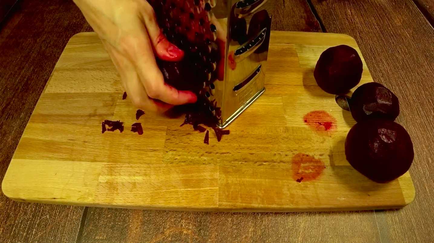 Hareng sous une fourrure sans œufs - Étape 10