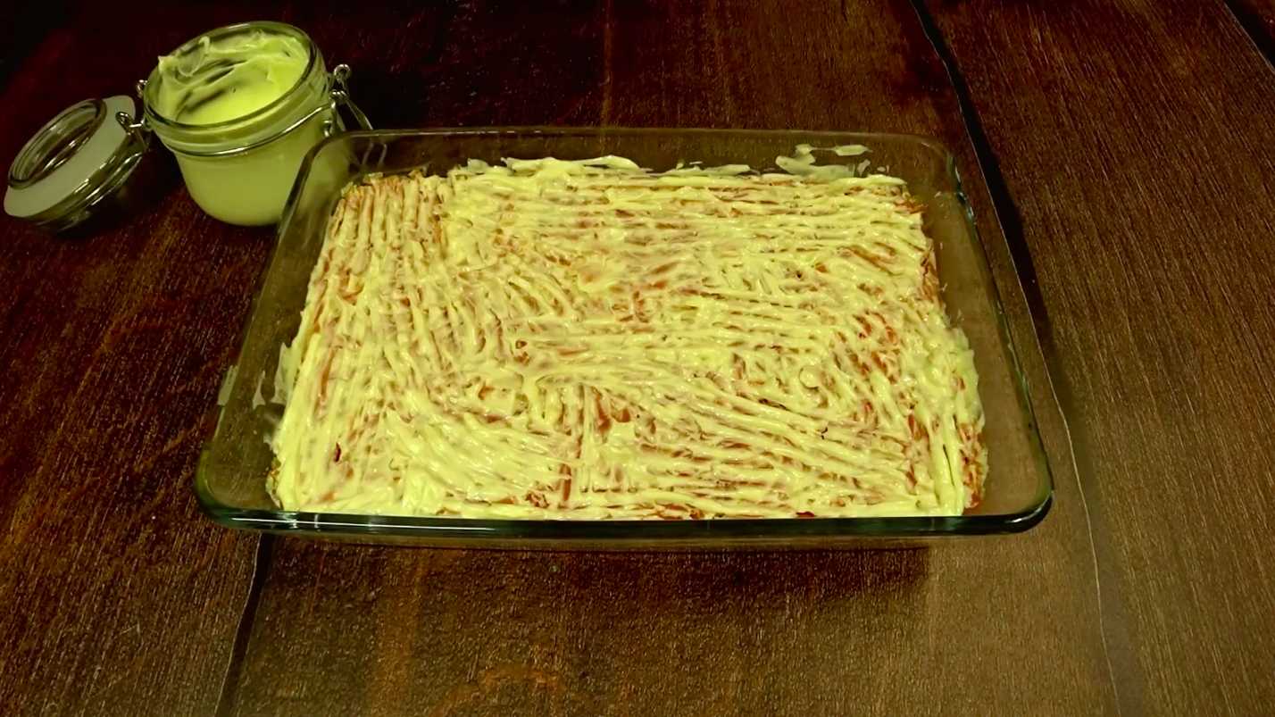 Hareng sous une fourrure sans œufs - Étape 9