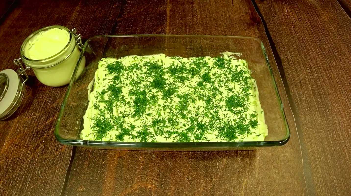 Hareng sous une fourrure sans œufs - Étape 3