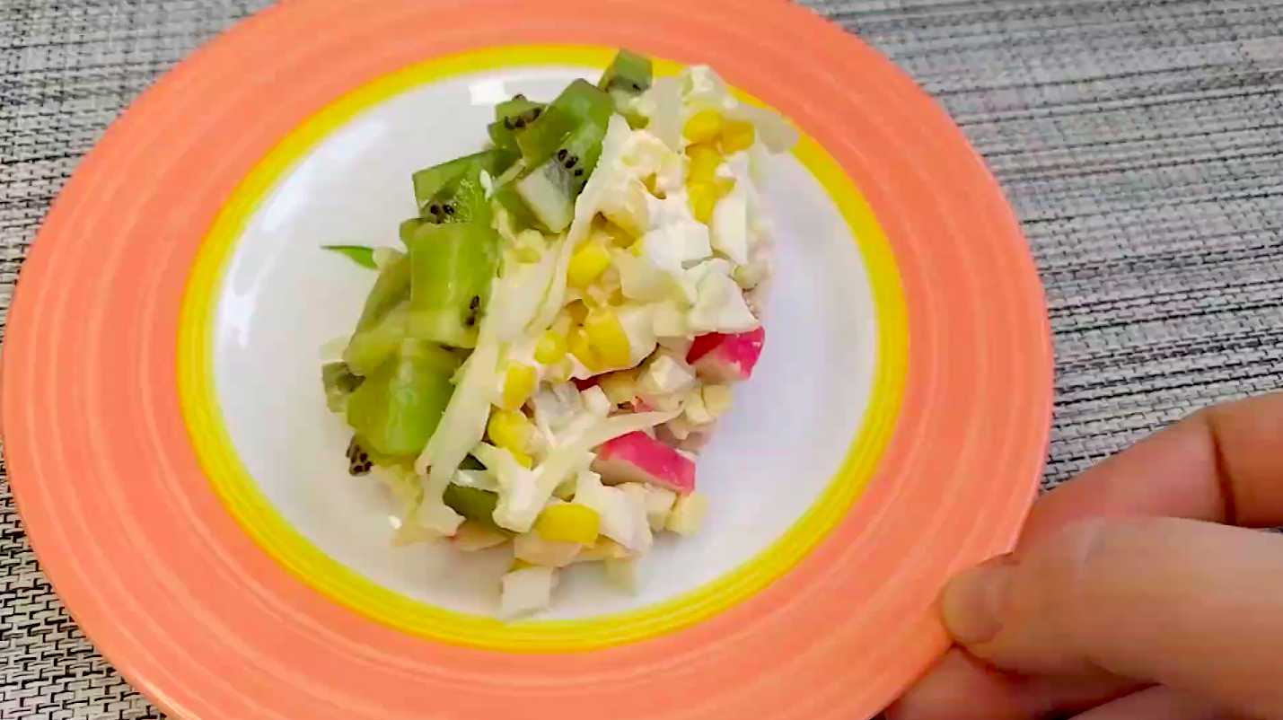 Salade de crabe au kiwi - Étape 6