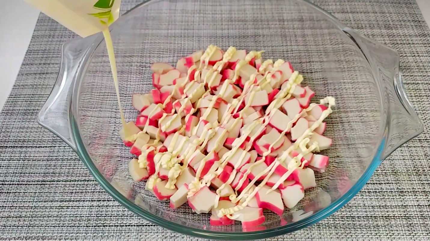 Salade de crabe au kiwi - Étape 1