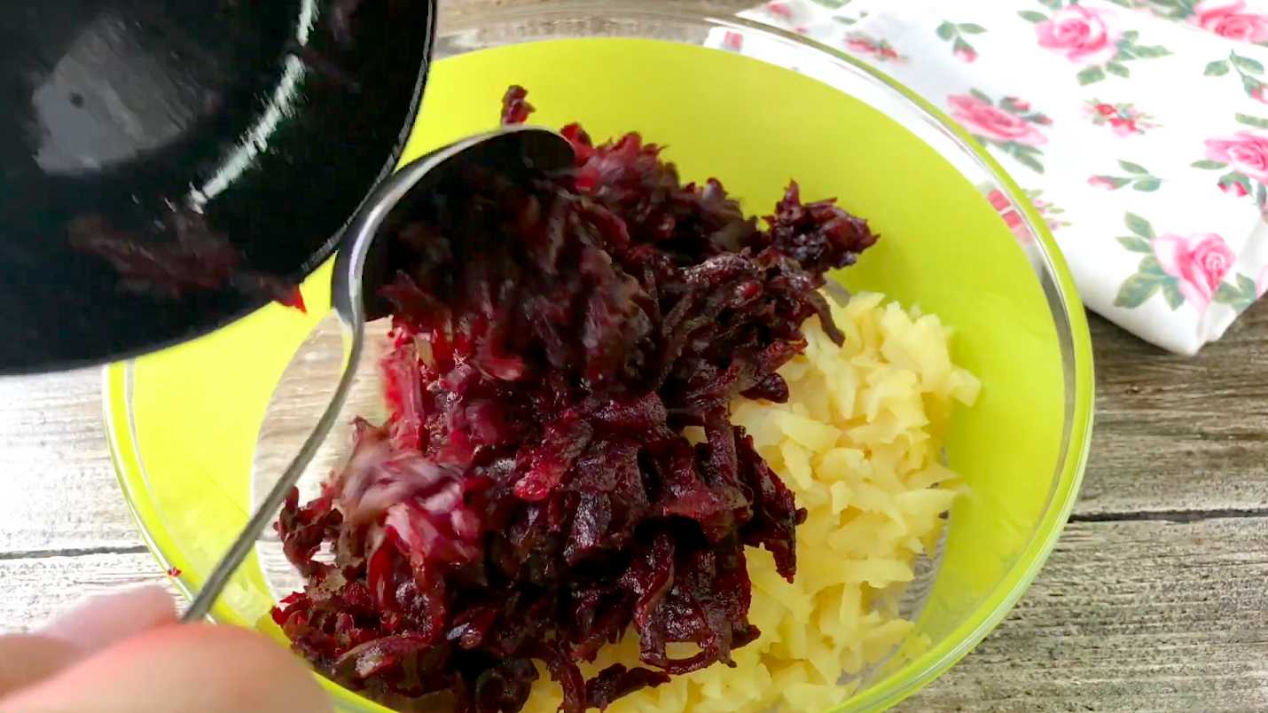 Hareng paresseux sous un manteau de fourrure - Étape 2