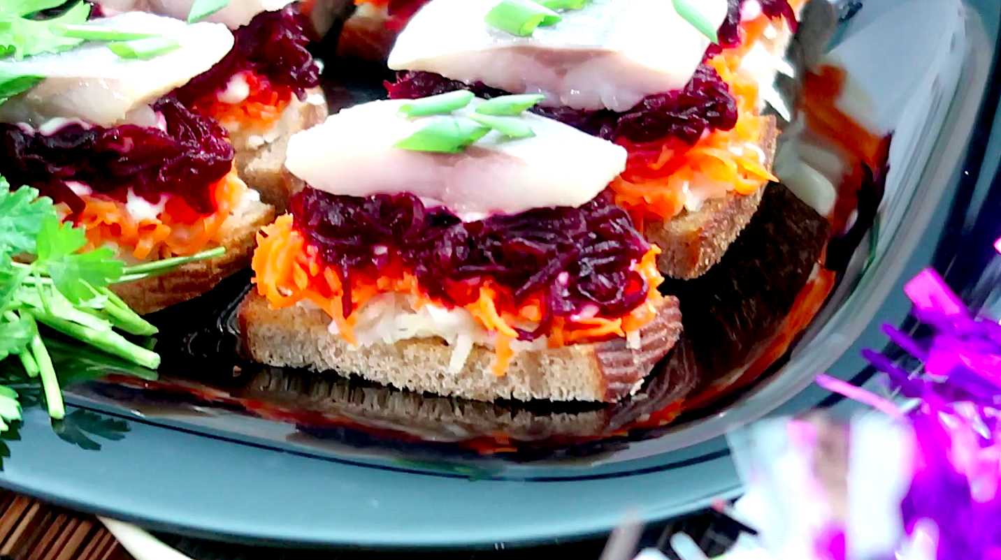 Sandwichs de hareng sous un manteau de fourrure - Étape 7