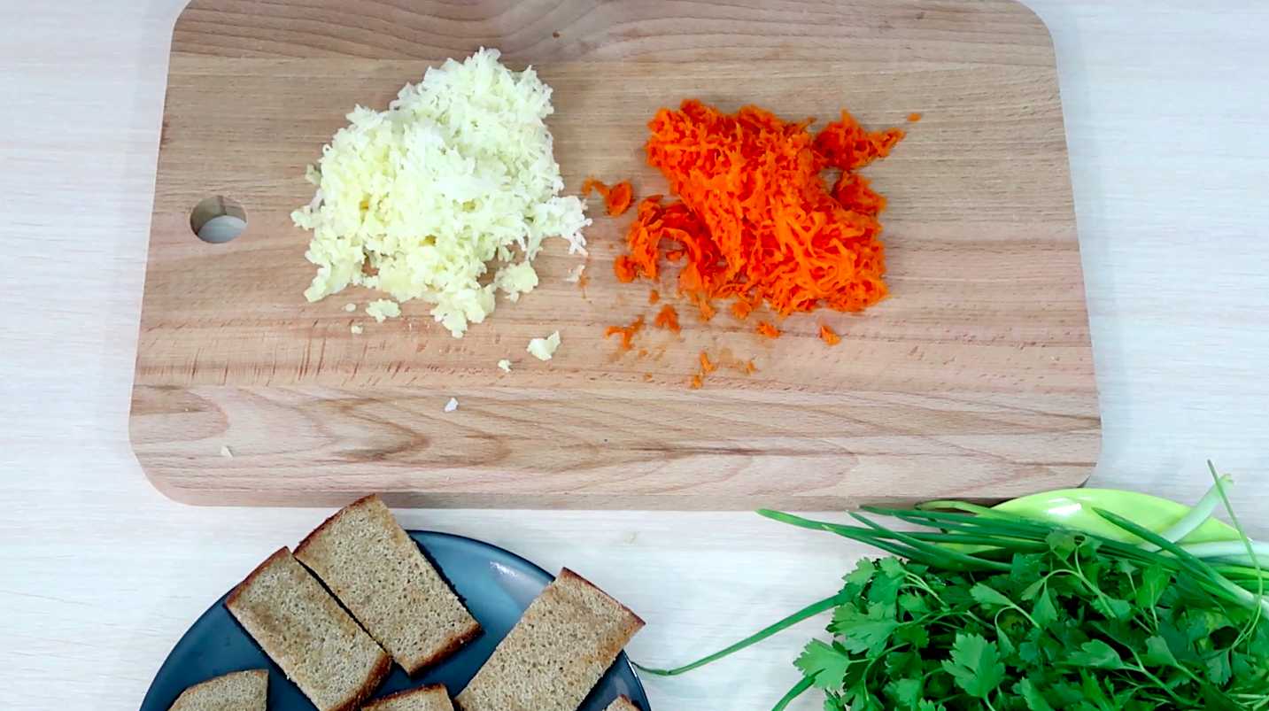 Sandwichs de hareng sous un manteau de fourrure - Étape 1