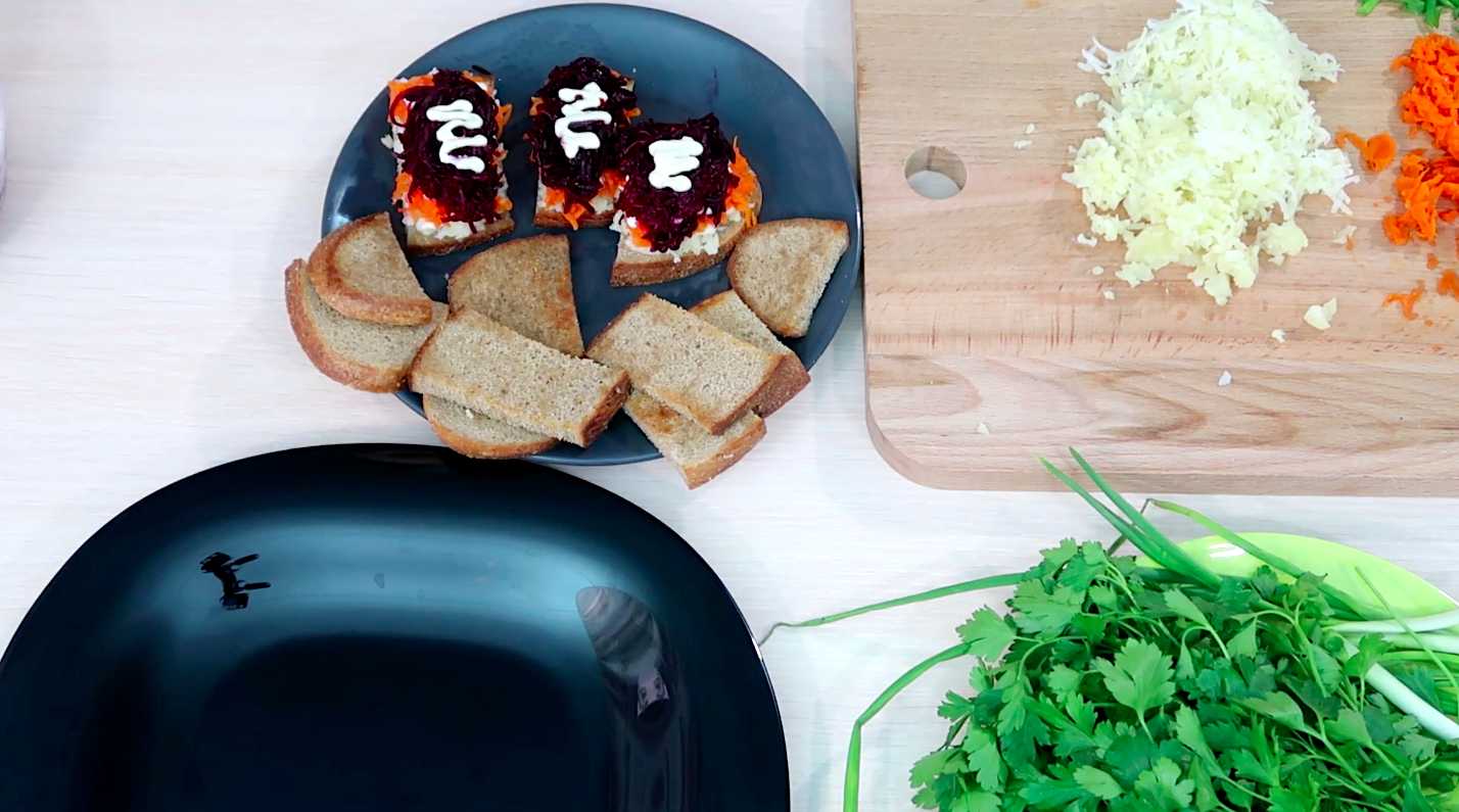 Sandwichs au hareng sous un manteau de fourrure - Étape 5