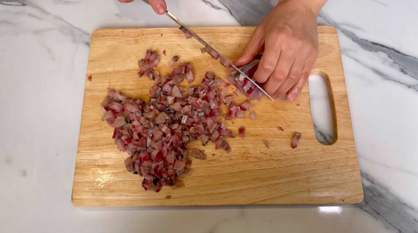 Hareng sous un manteau de fourrure, recette soviétique - Étape 1