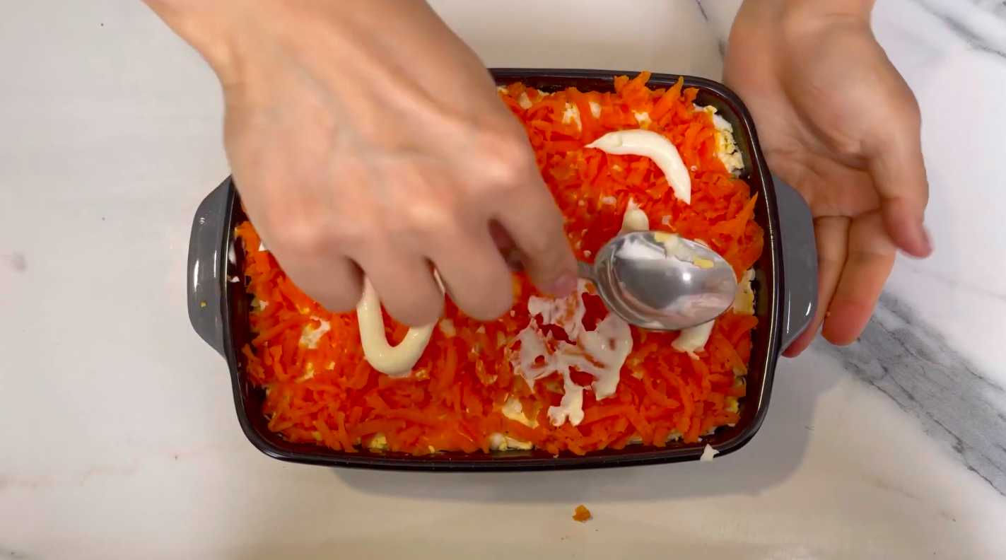 Hareng sous un manteau de fourrure, à la soviétique - Étape 6