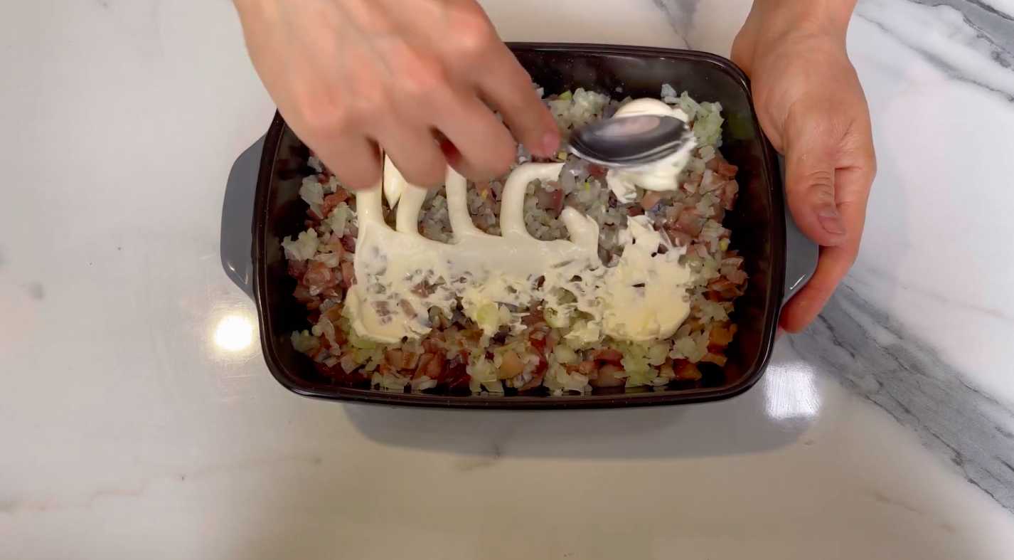 Hareng sous un manteau de fourrure, à la soviétique - Étape 3