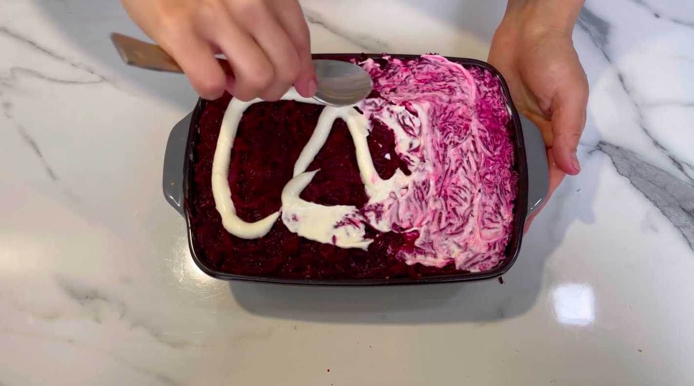 Hareng sous un manteau de fourrure, à la soviétique - Étape 7