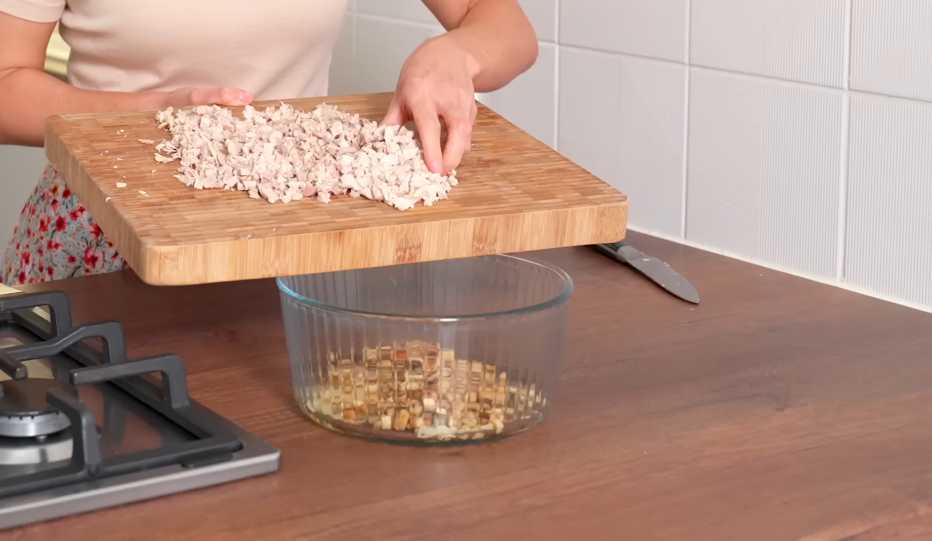 Crêpes au poulet et aux champignons - Étape 10