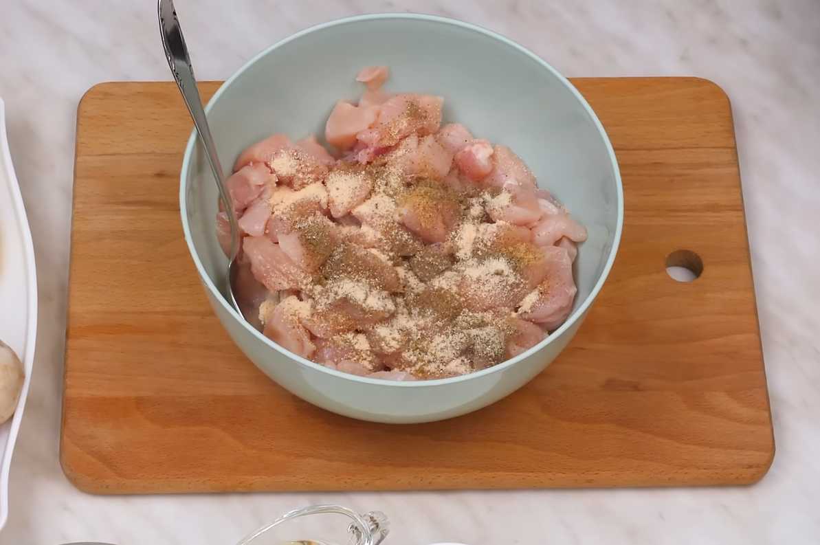 Filet de poulet aux champignons cuit au four - Étape 3