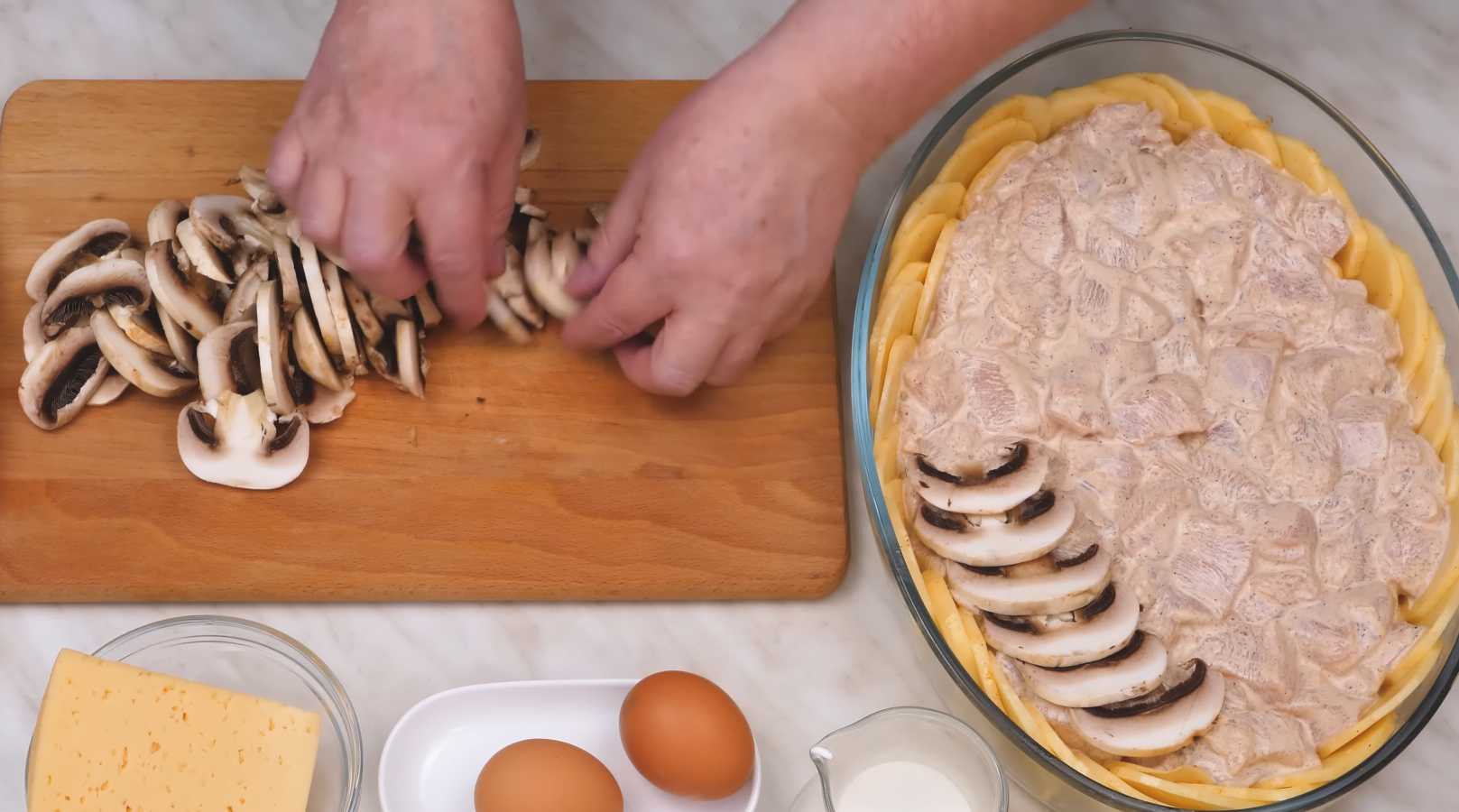 Filet de poulet aux champignons cuit au four - Étape 11