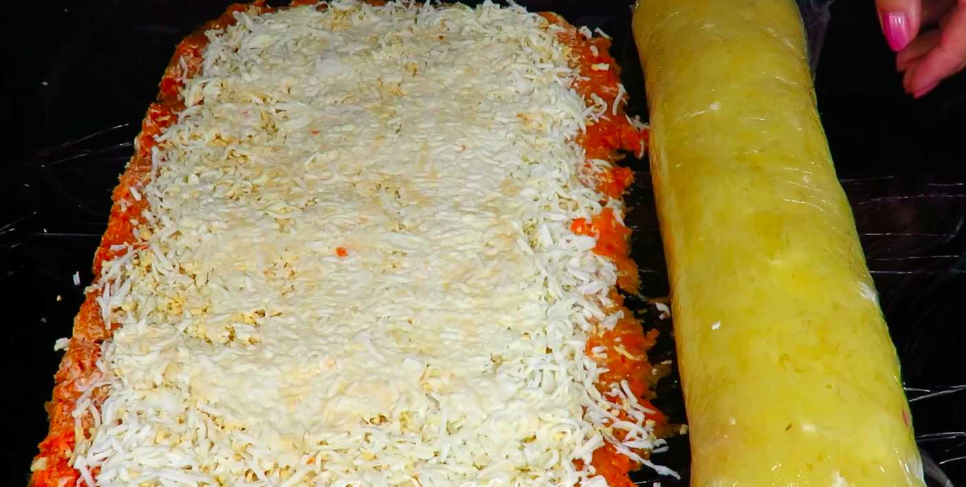 Hareng sous un rouleau de fourrure - Étape 8