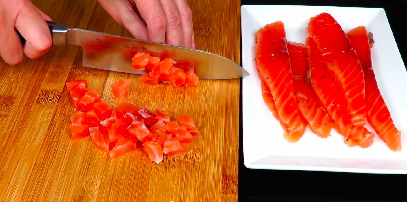 Hareng sous un manteau de fourrure roulé - Étape 3