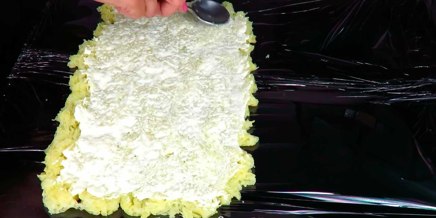 Hareng sous un rouleau de fourrure - Étape 4