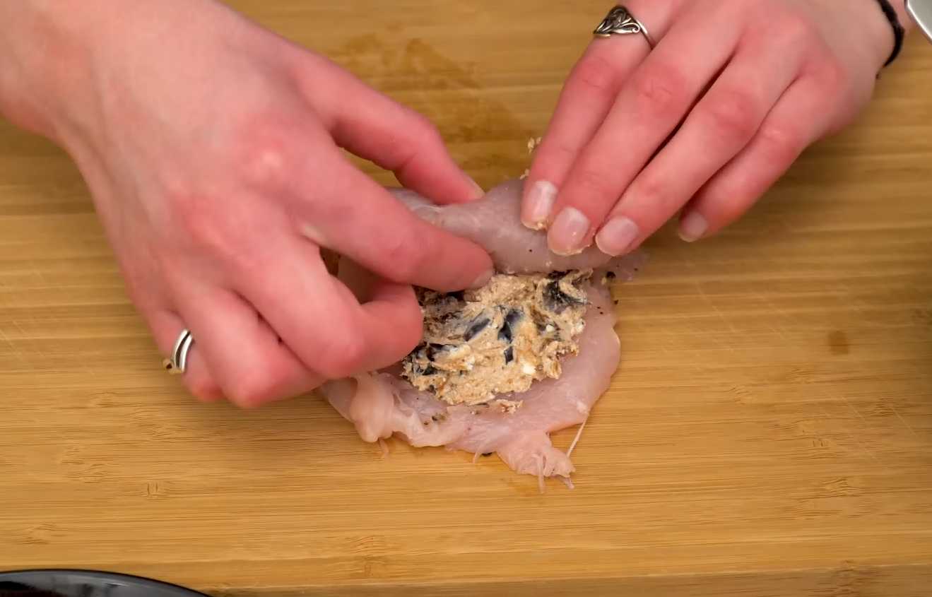 Rouleaux de poulet aux pruneaux - Étape 9