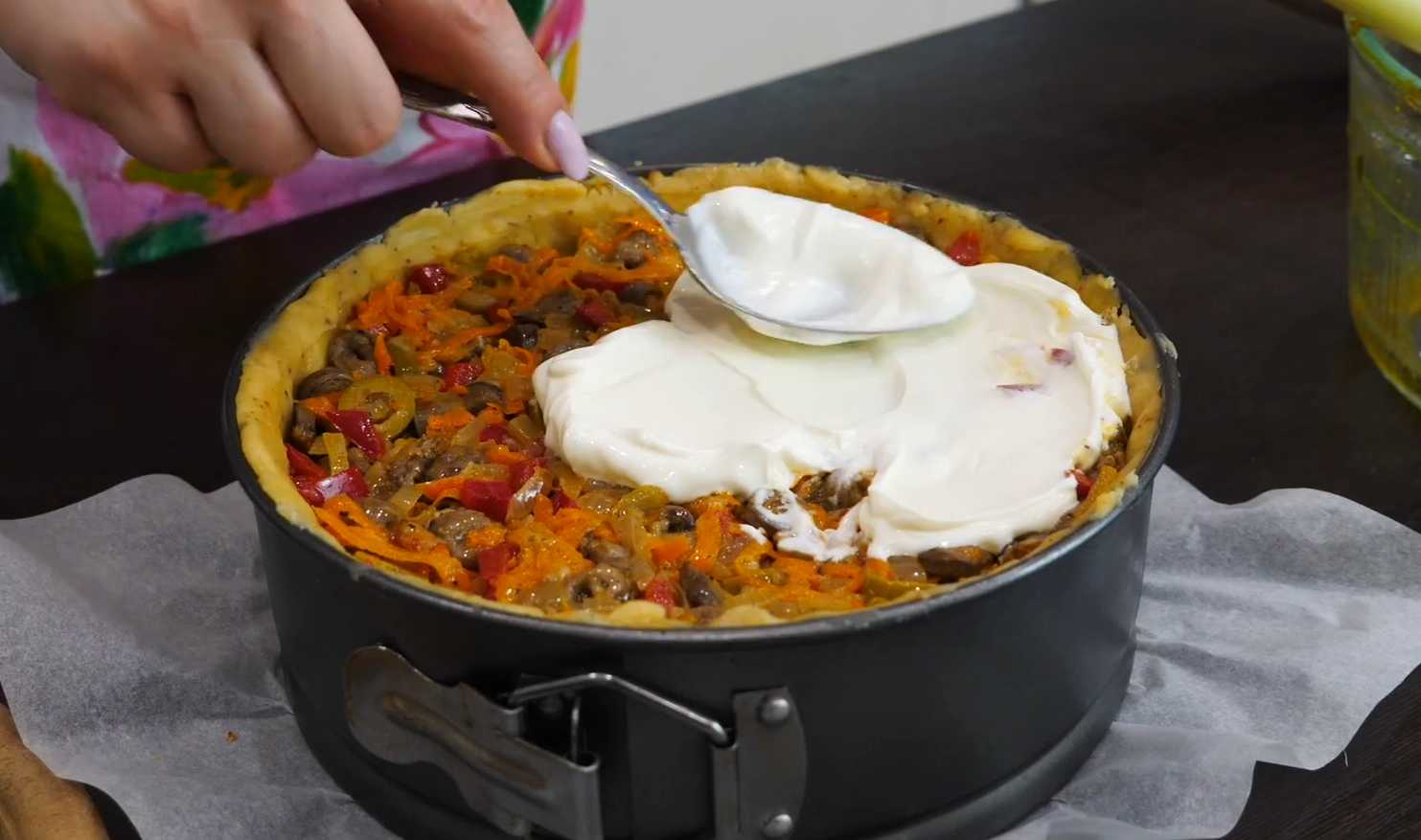 Tourte aux cœurs de poulet - Étape 12