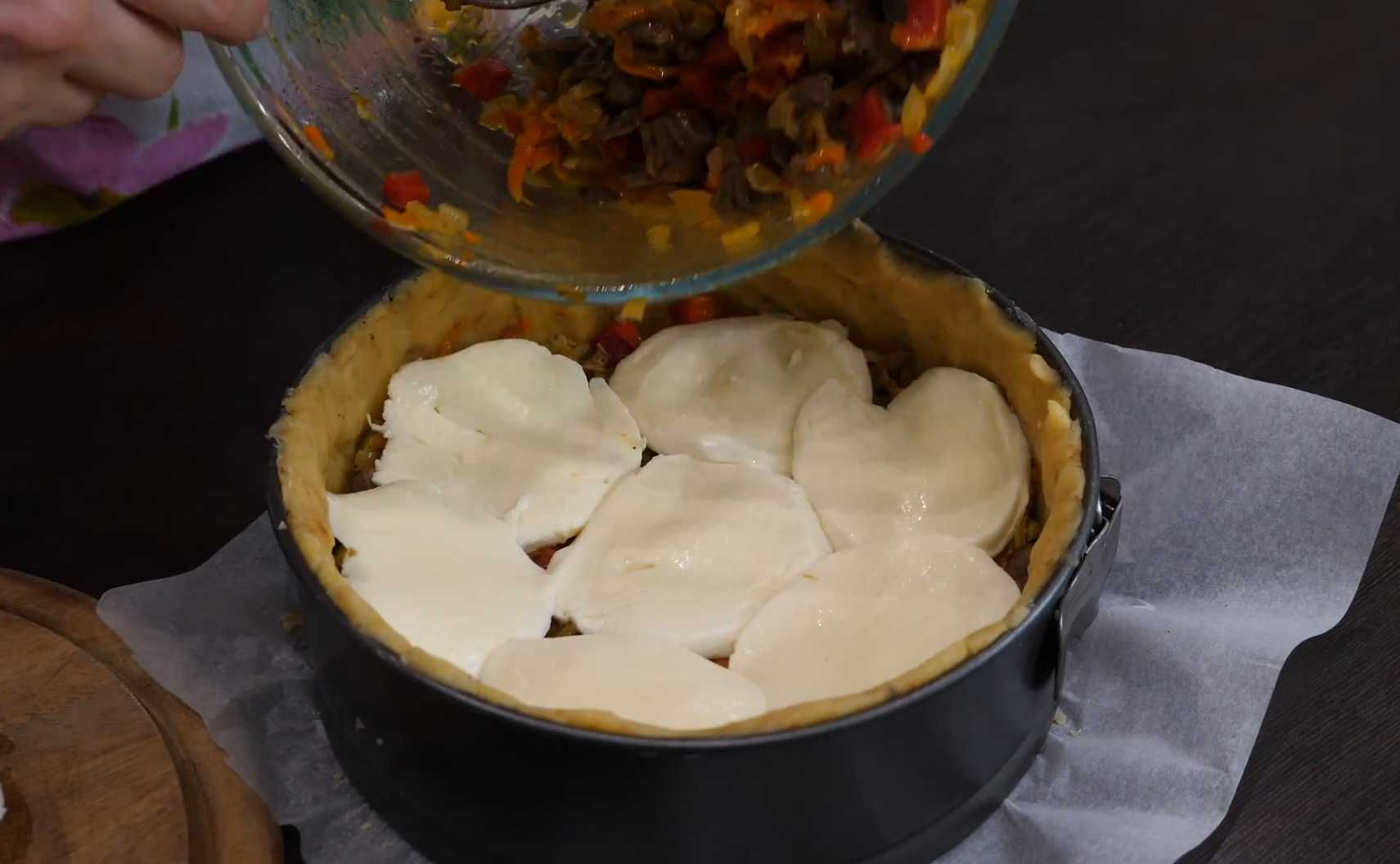 Tourte aux cœurs de poulet - Étape 11