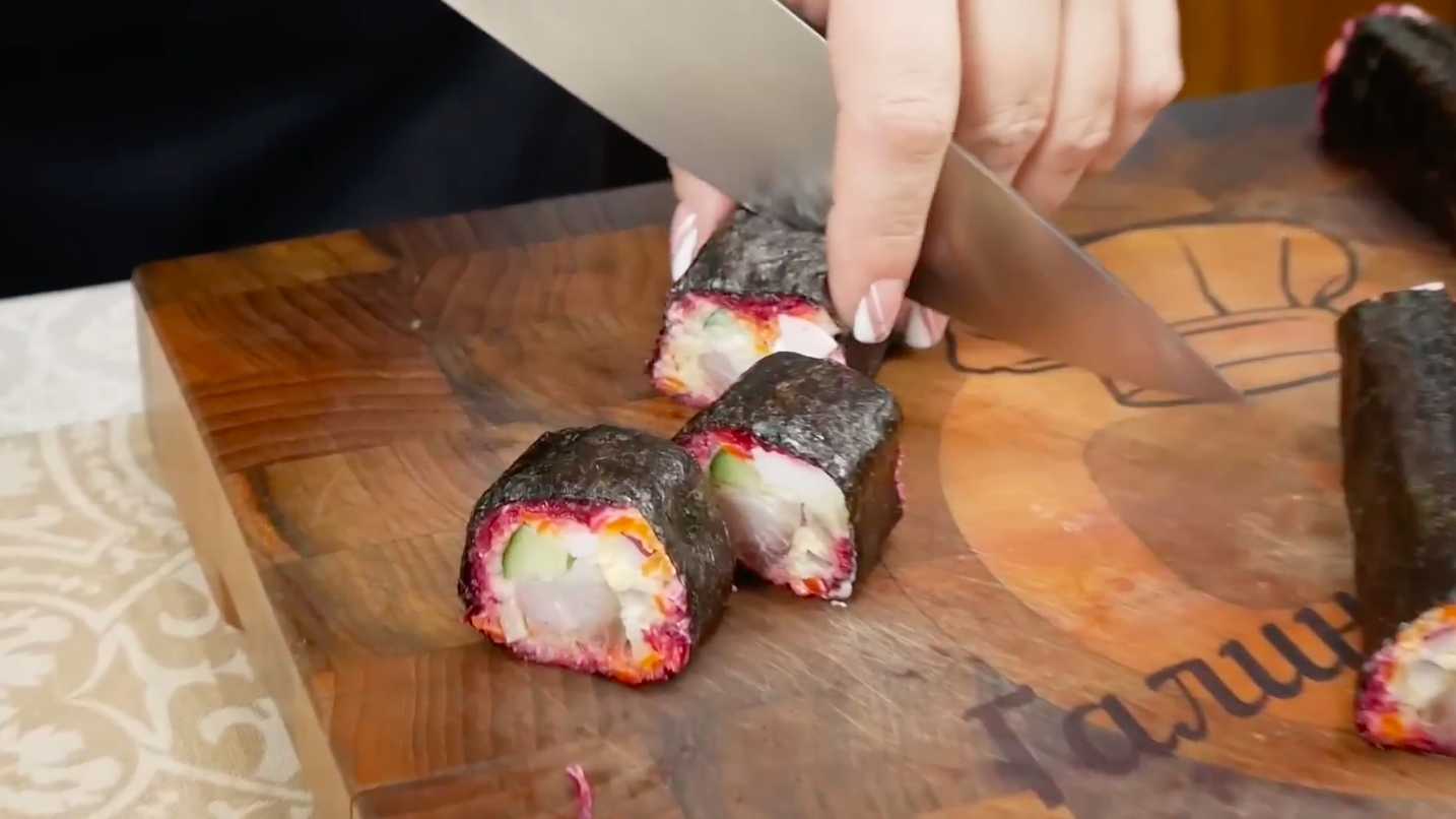 Hareng sous un manteau de fourrure roulé - Étape 9