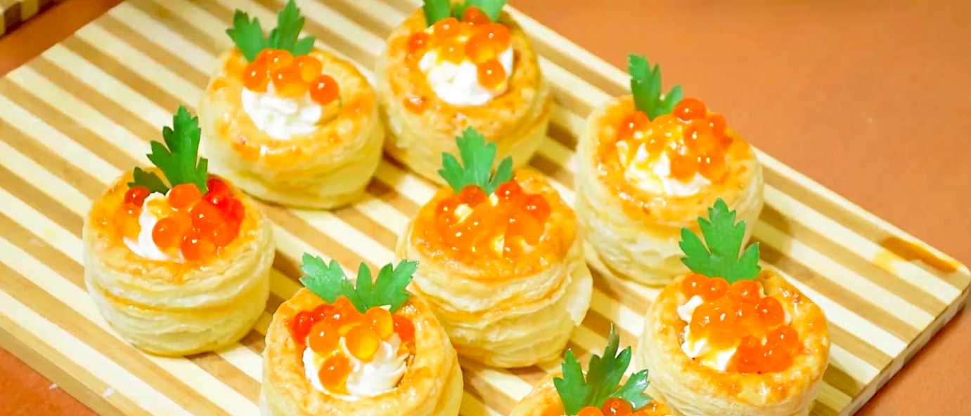 Vol-au-vent au caviar rouge - Étape 10