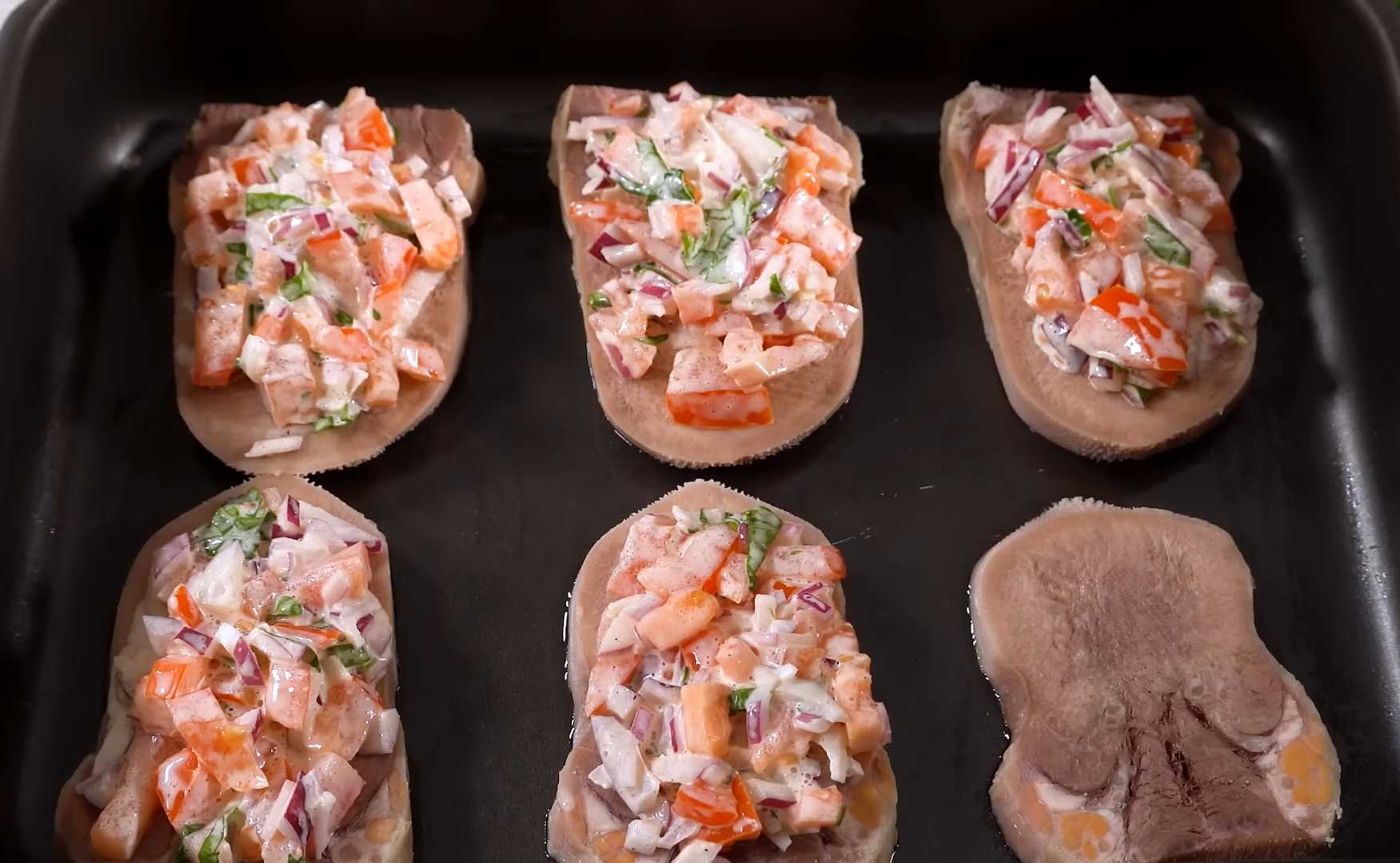 Langue de bœuf aux champignons cuite au four - Étape 7