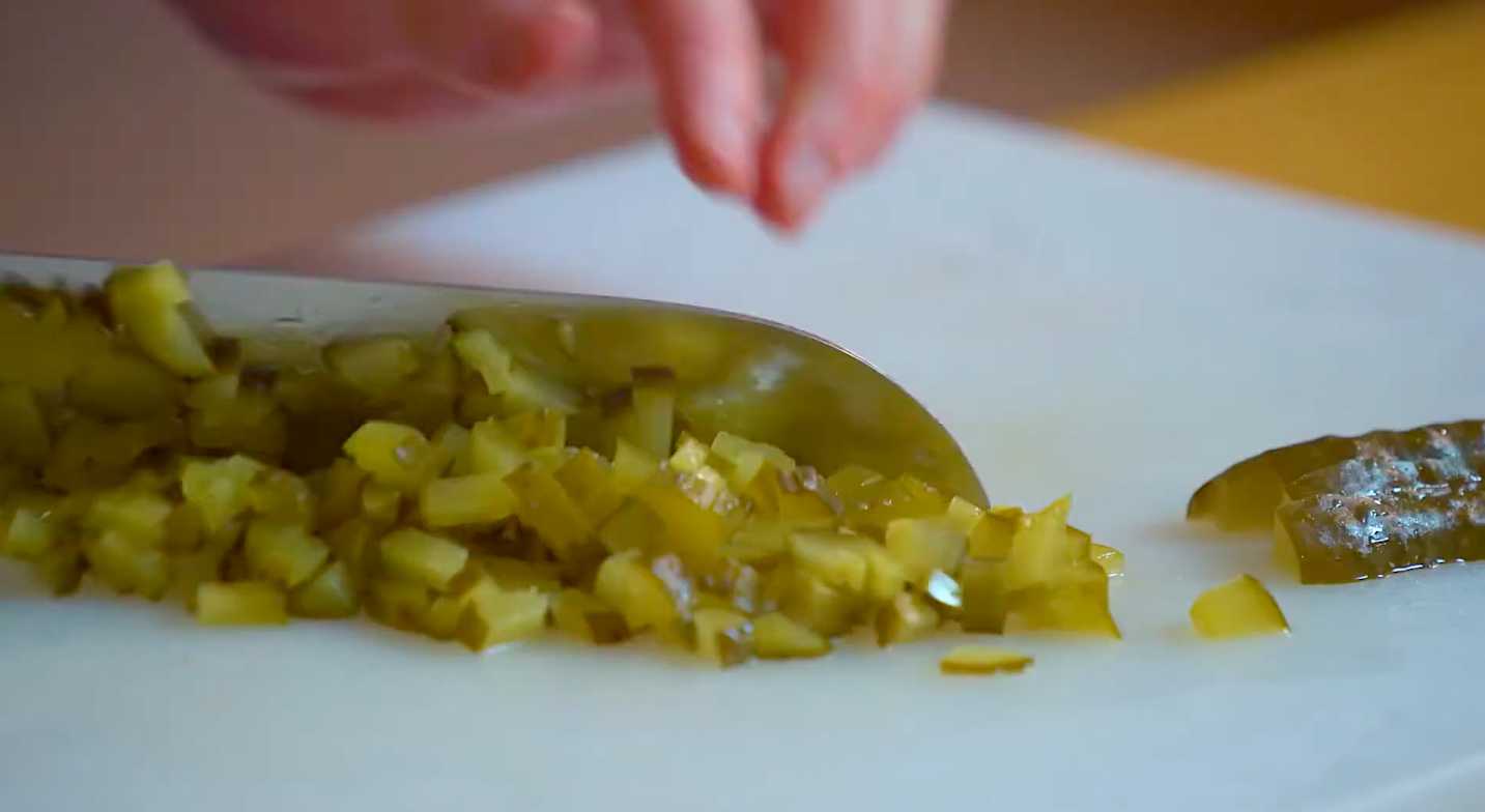 Salade Olivier aux champignons pour le Carême - Étape 3