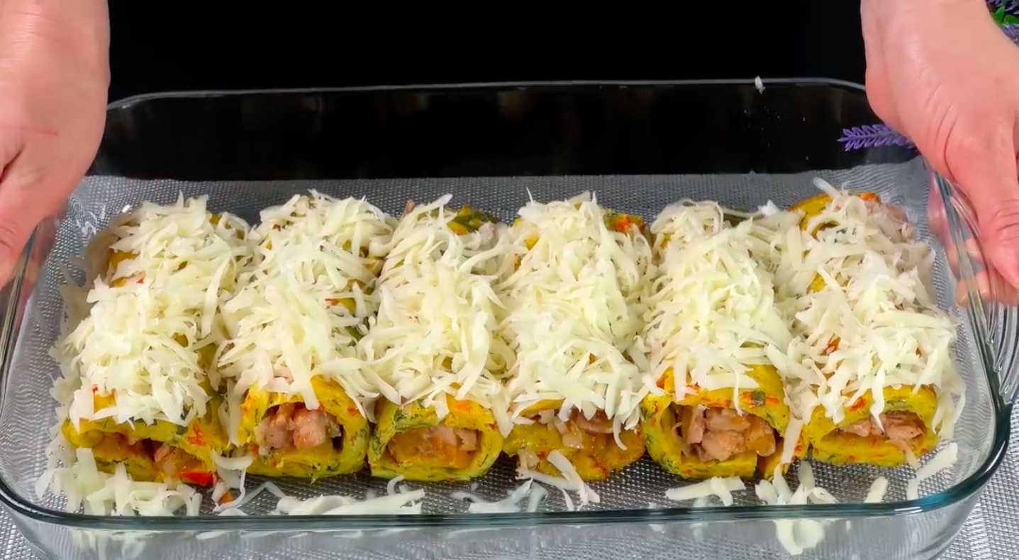 Rouleaux de pommes de terre traditionnels farcis à la viande - Étape 21