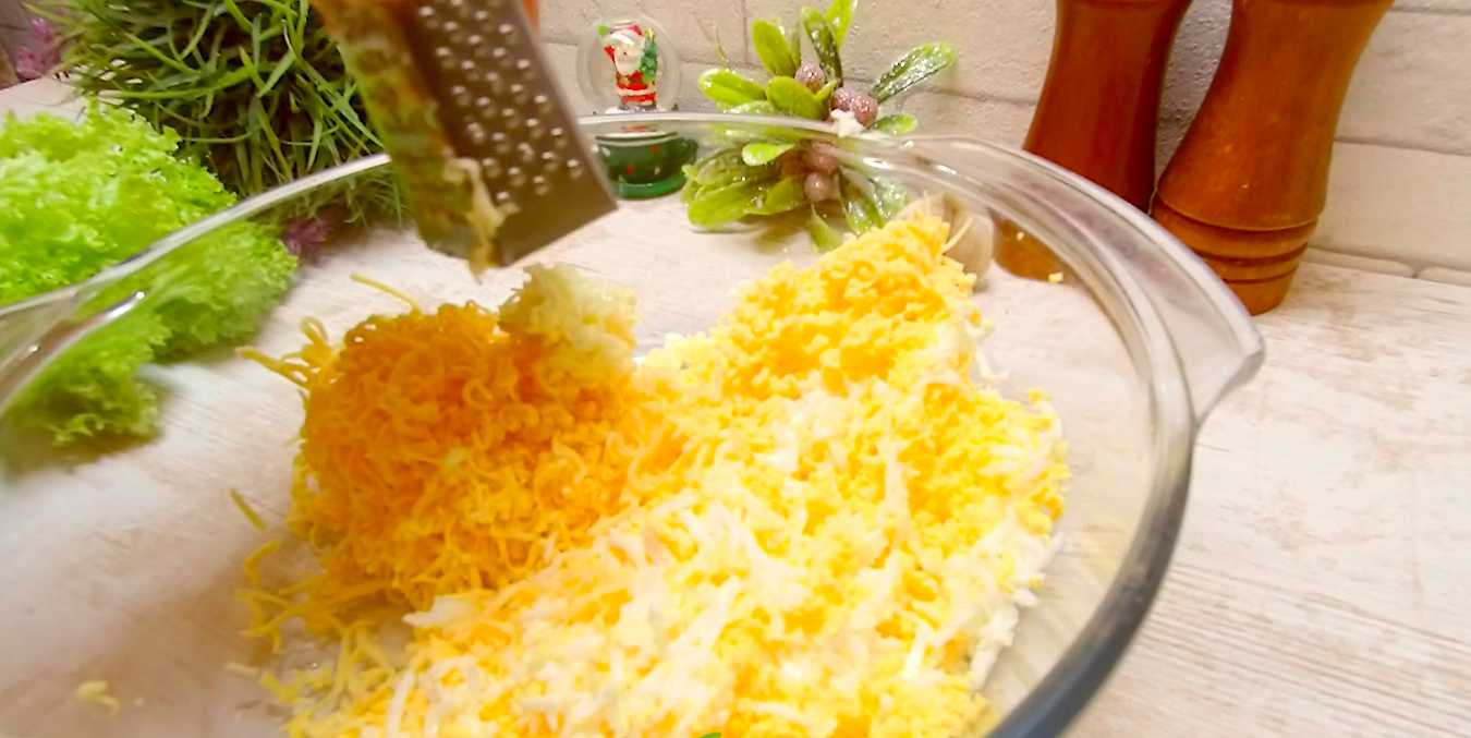 Gâteau de salade de bâtonnets de crabe - Étape 3