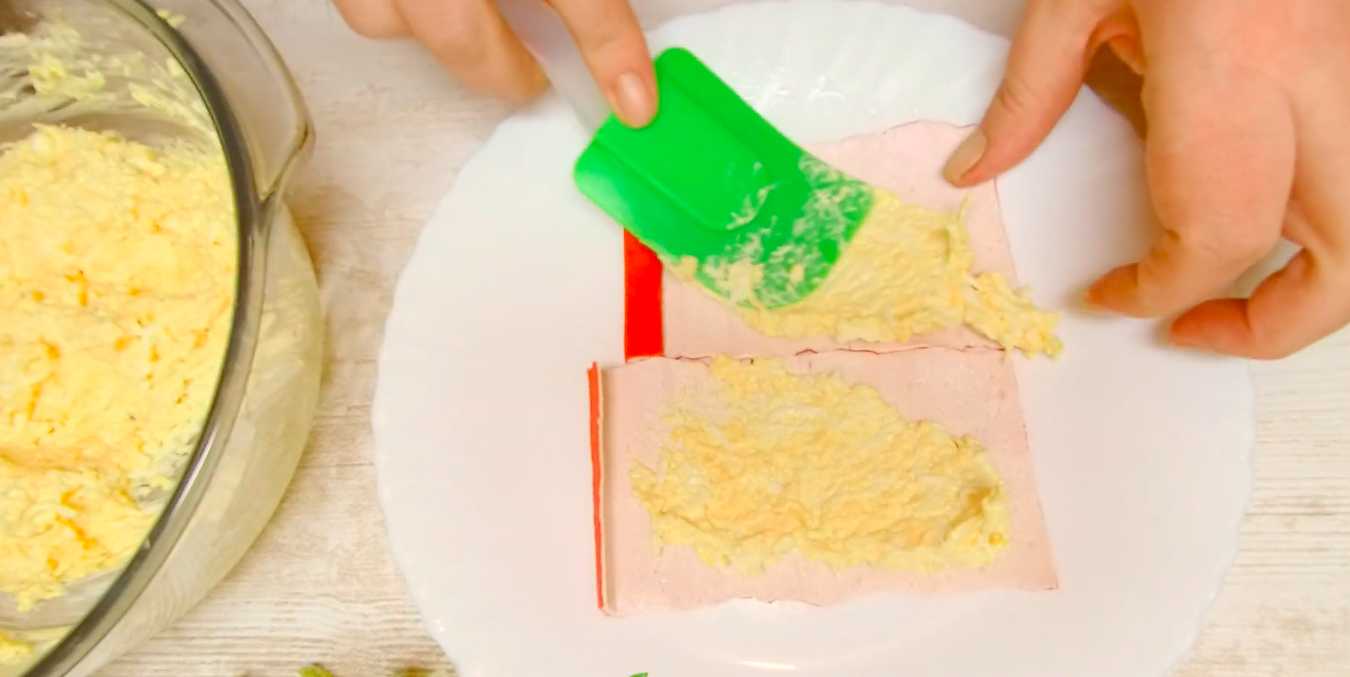 Gâteau de salade de bâtonnets de crabe - Étape 6