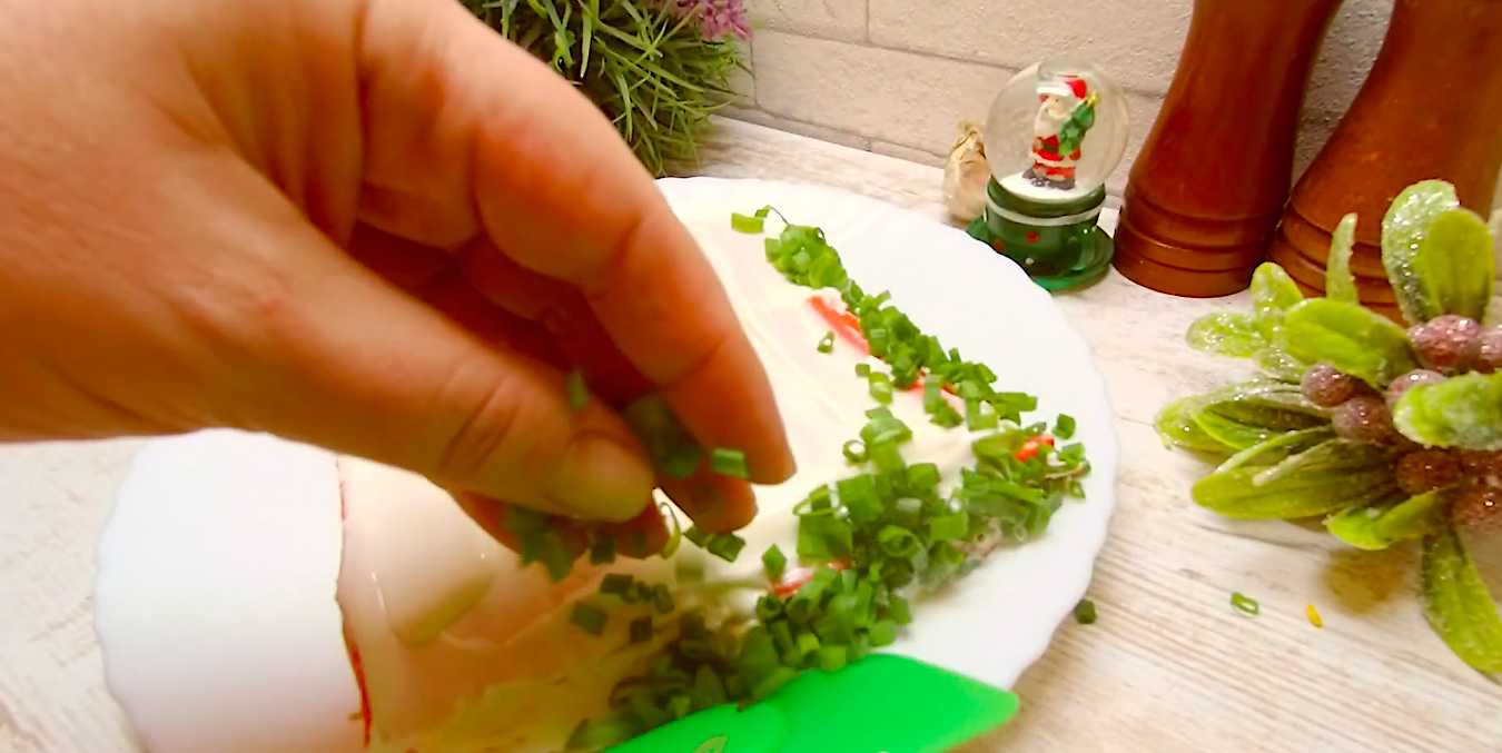 Gâteau de salade de bâtonnets de crabe - Étape 9