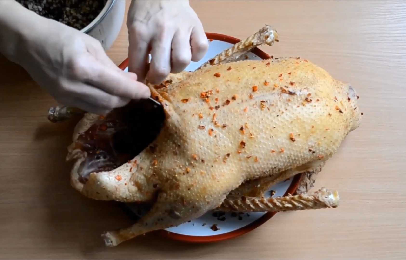 Oie farcie au sarrasin - Étape 3