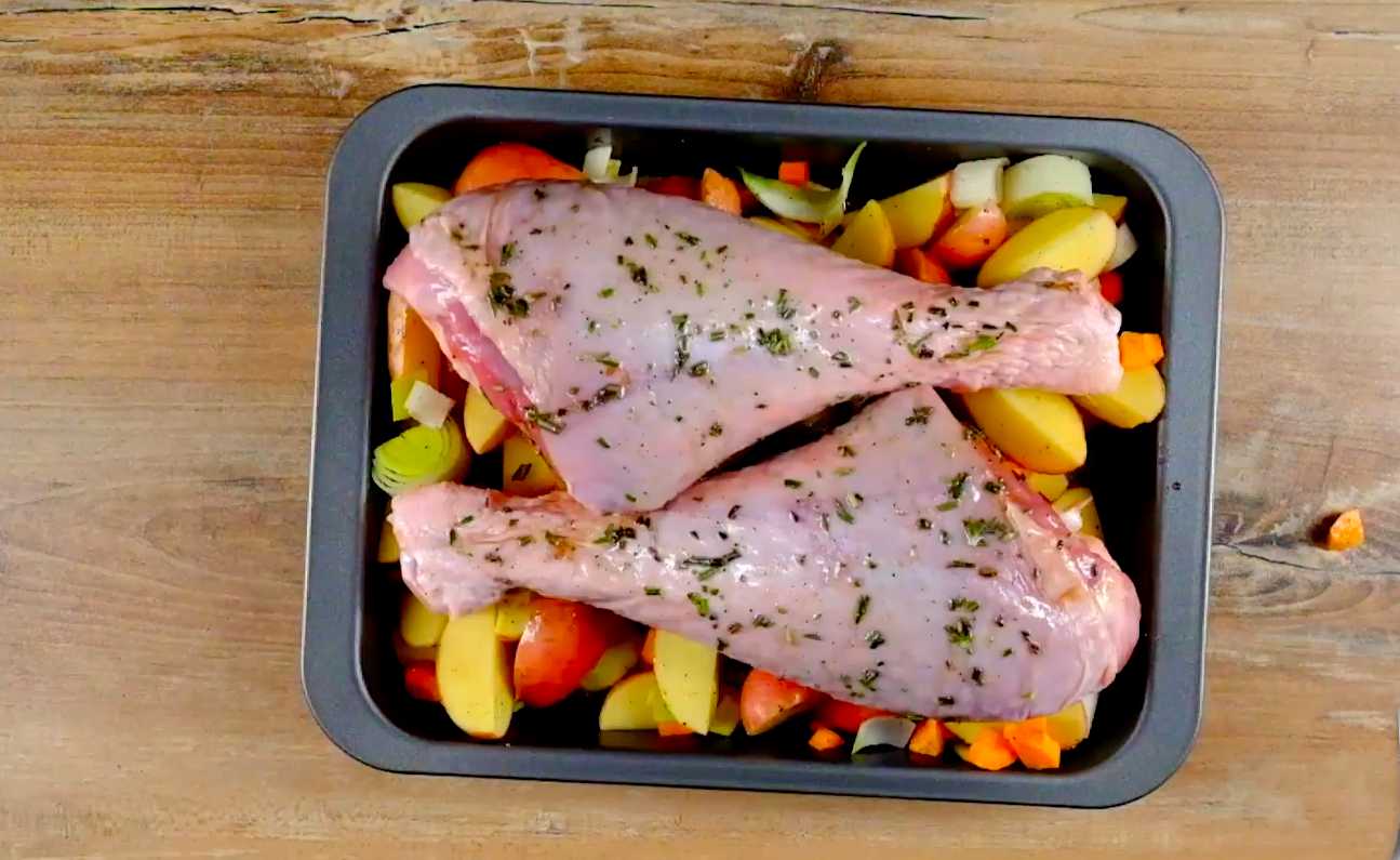 Pilons de dinde aux pommes de terre - Étape 5