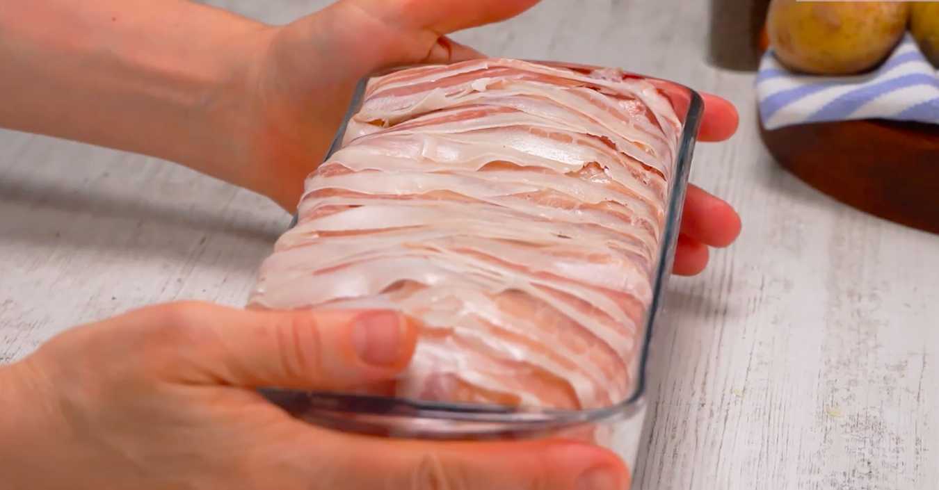 Terrine de poitrine de poulet enrobée de bacon - Étape 8