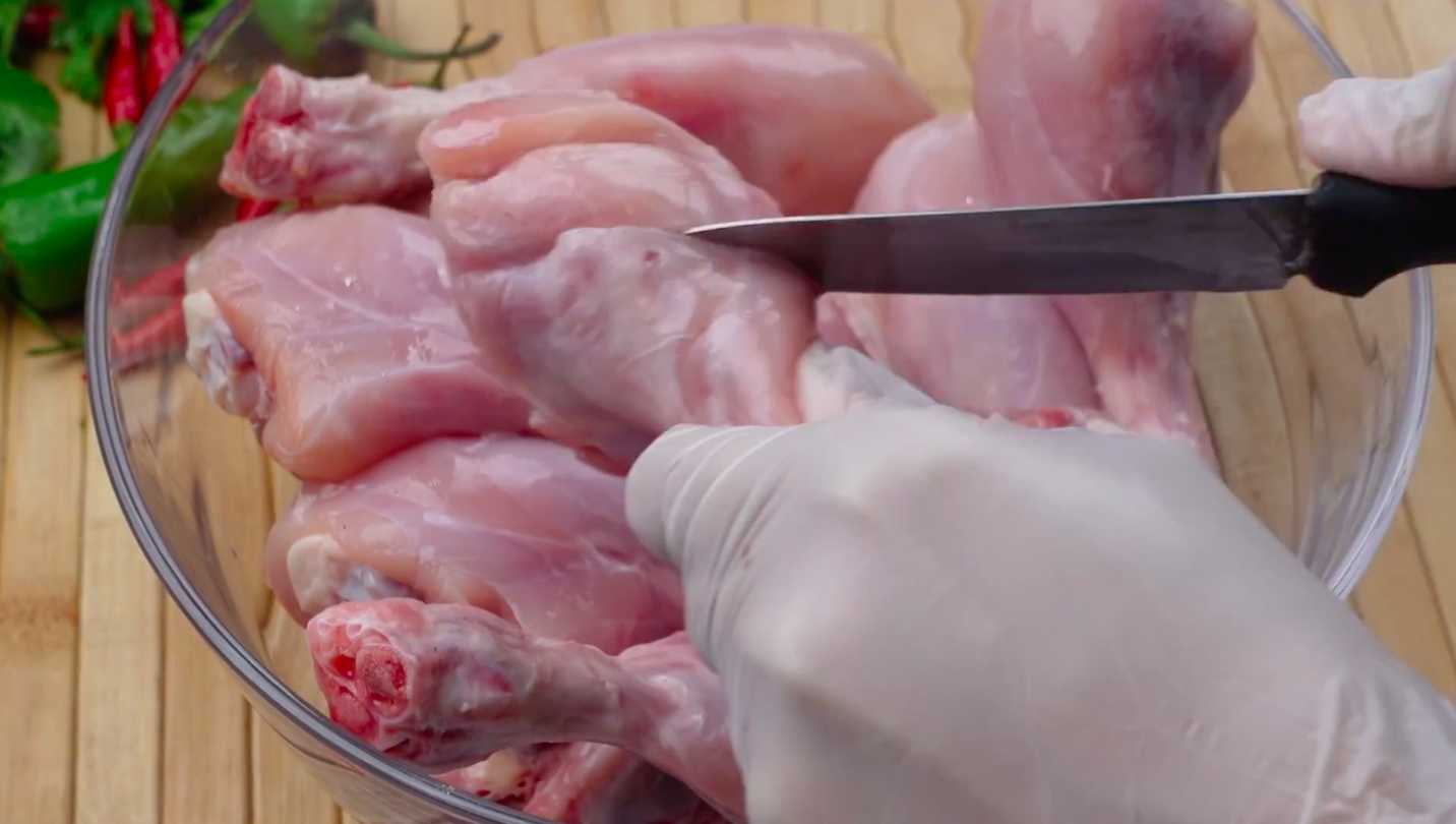 Cuisses de poulet épicées - Étape 1