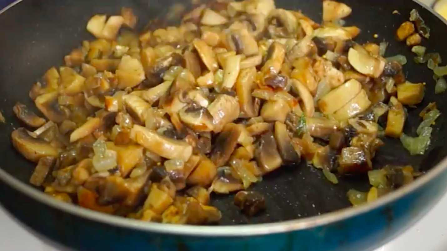 Gratin de purée de pommes de terre et de champignons - Étape 3