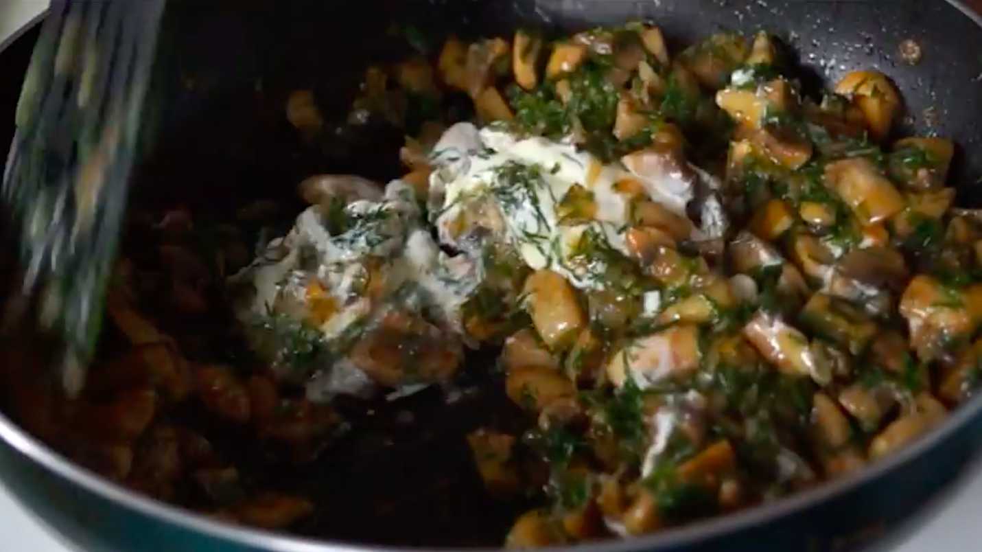 Gratin de purée de pommes de terre et de champignons - Étape 5