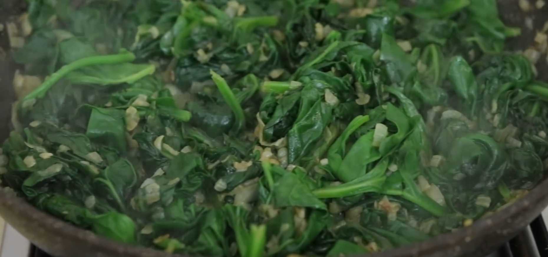 Escargots au fromage et aux épinards - Étape 3