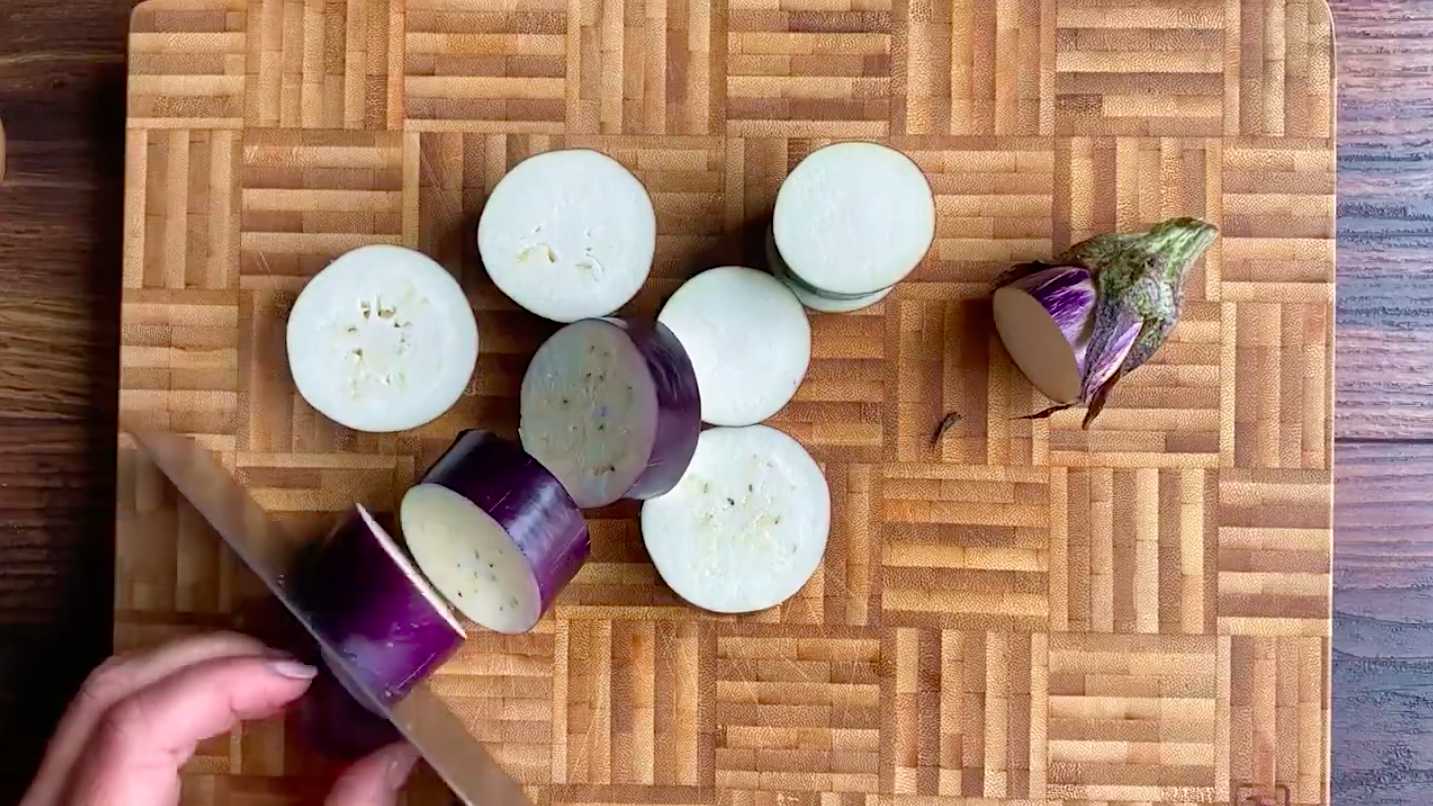 Aubergine chinoise - Étape 5