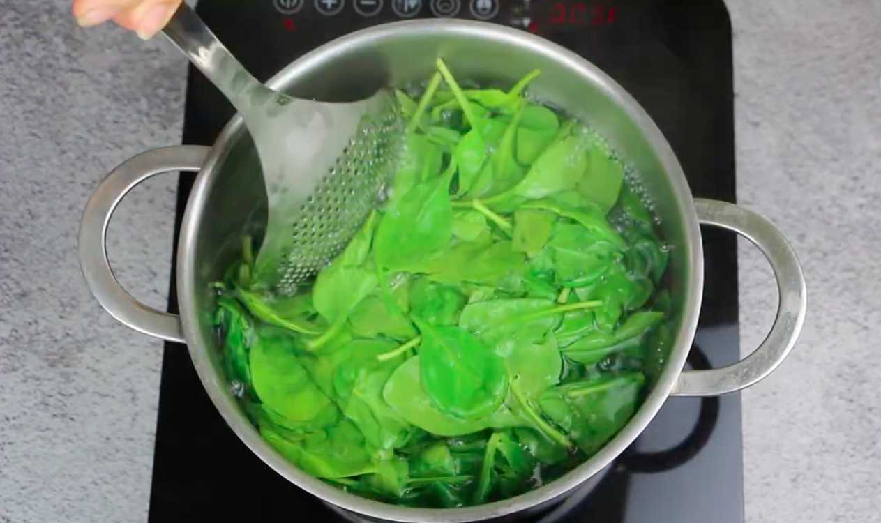 Palak Paneer - Étape 1