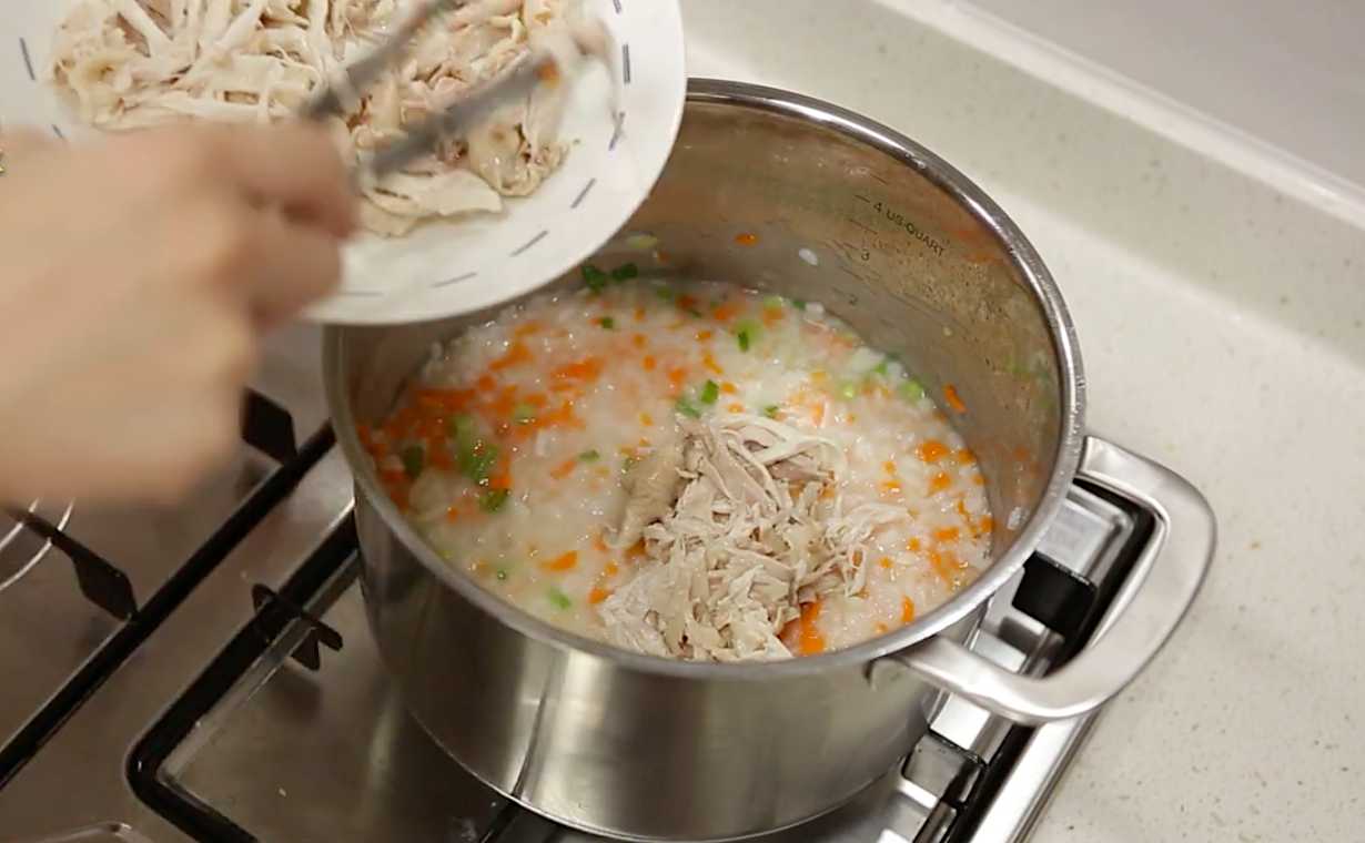 Bouillie de riz au poulet Dakchuk - Étape 10