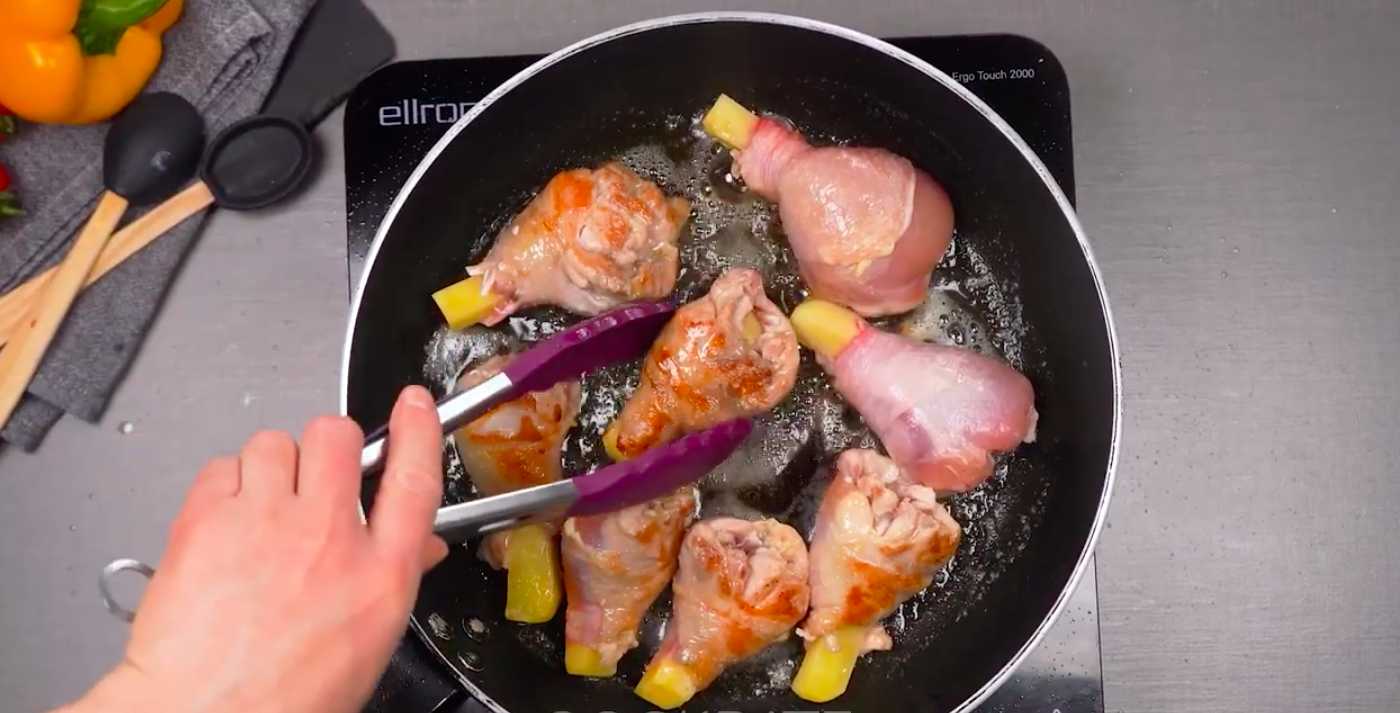 Cuisses de poulet farcies aux pommes de terre - Étape 3