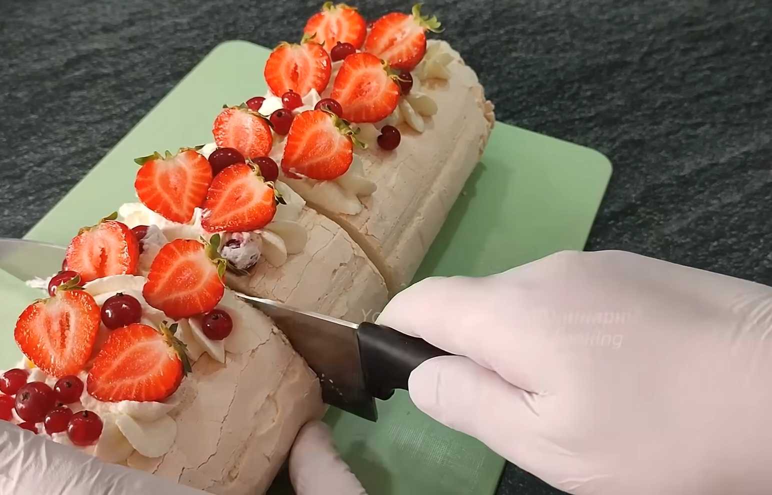 Roulé de meringue - Étape 17