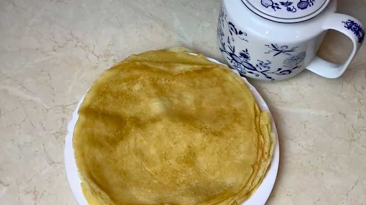 Crêpes à l'eau sans lait - Étape 12