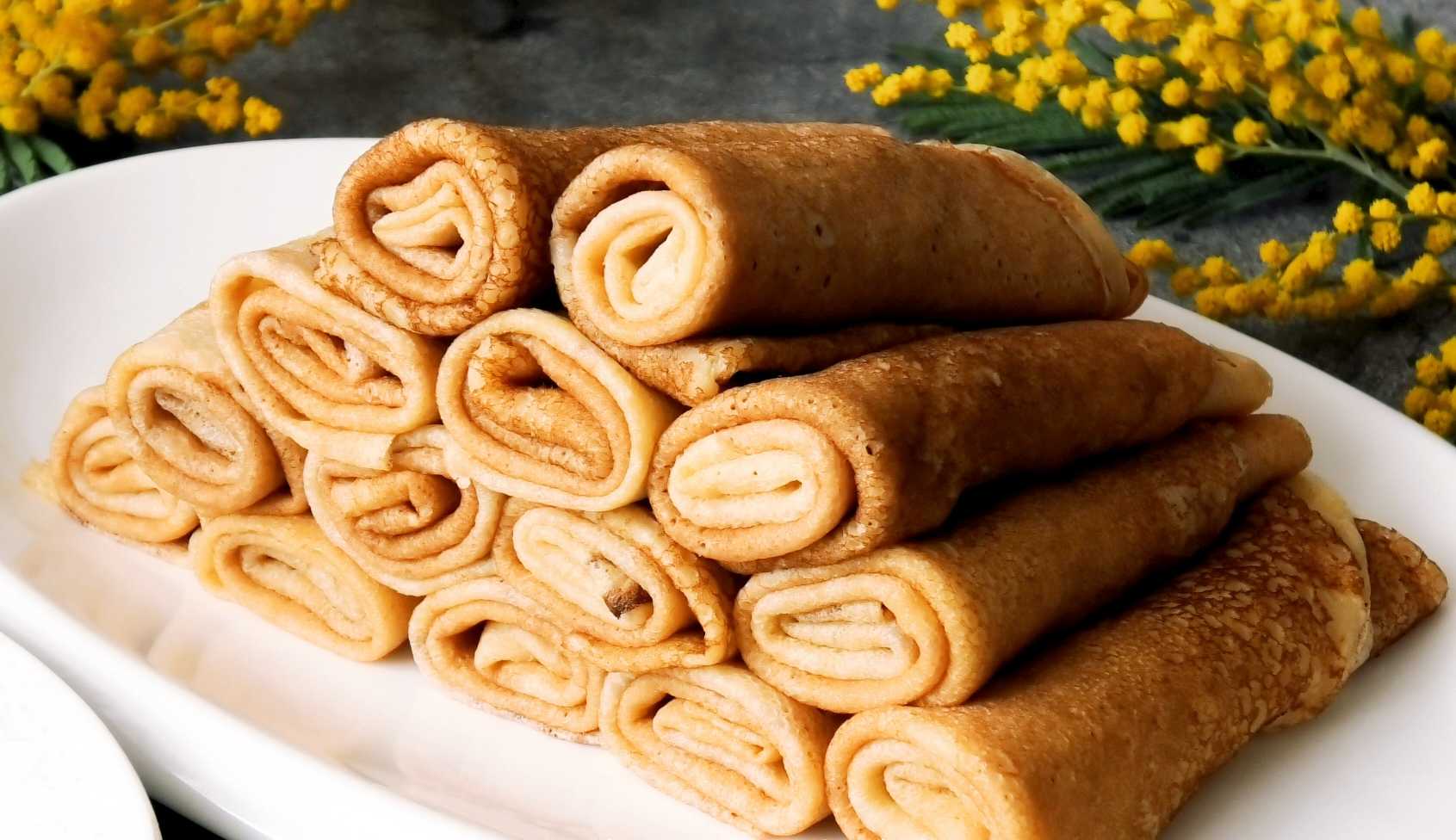 Crêpes au lait fermenté cuit et à l'eau bouillante - Étape 13