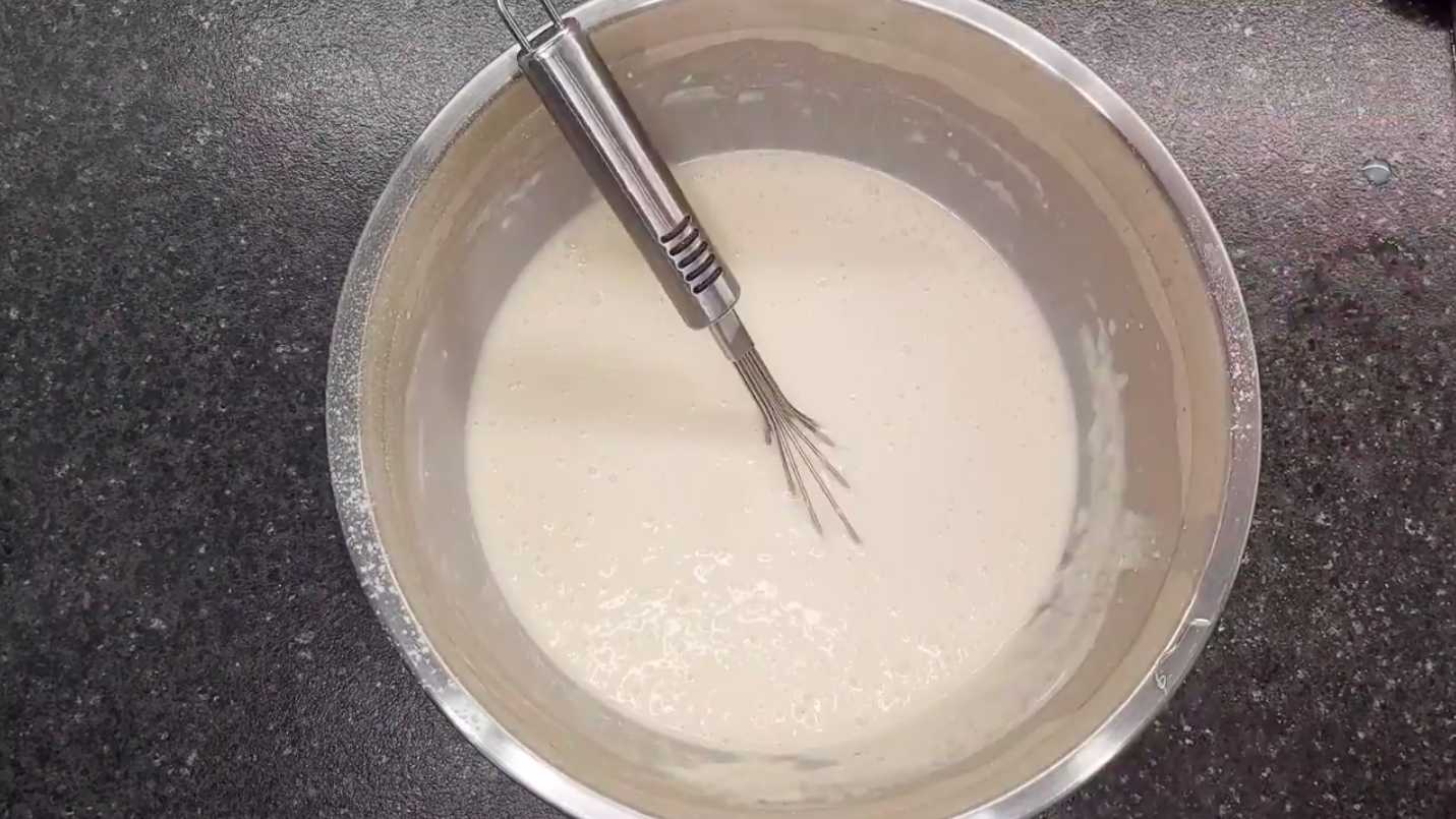 Crêpes au lait caillé avec trous - Étape 8