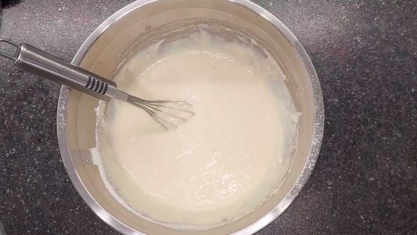 Crêpes au lait caillé avec trous - Étape 5