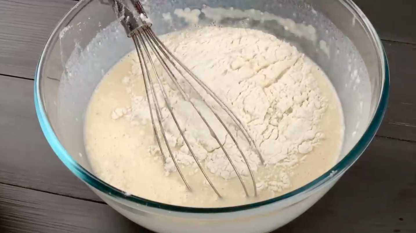 Crêpes au lait trouées - Étape 4