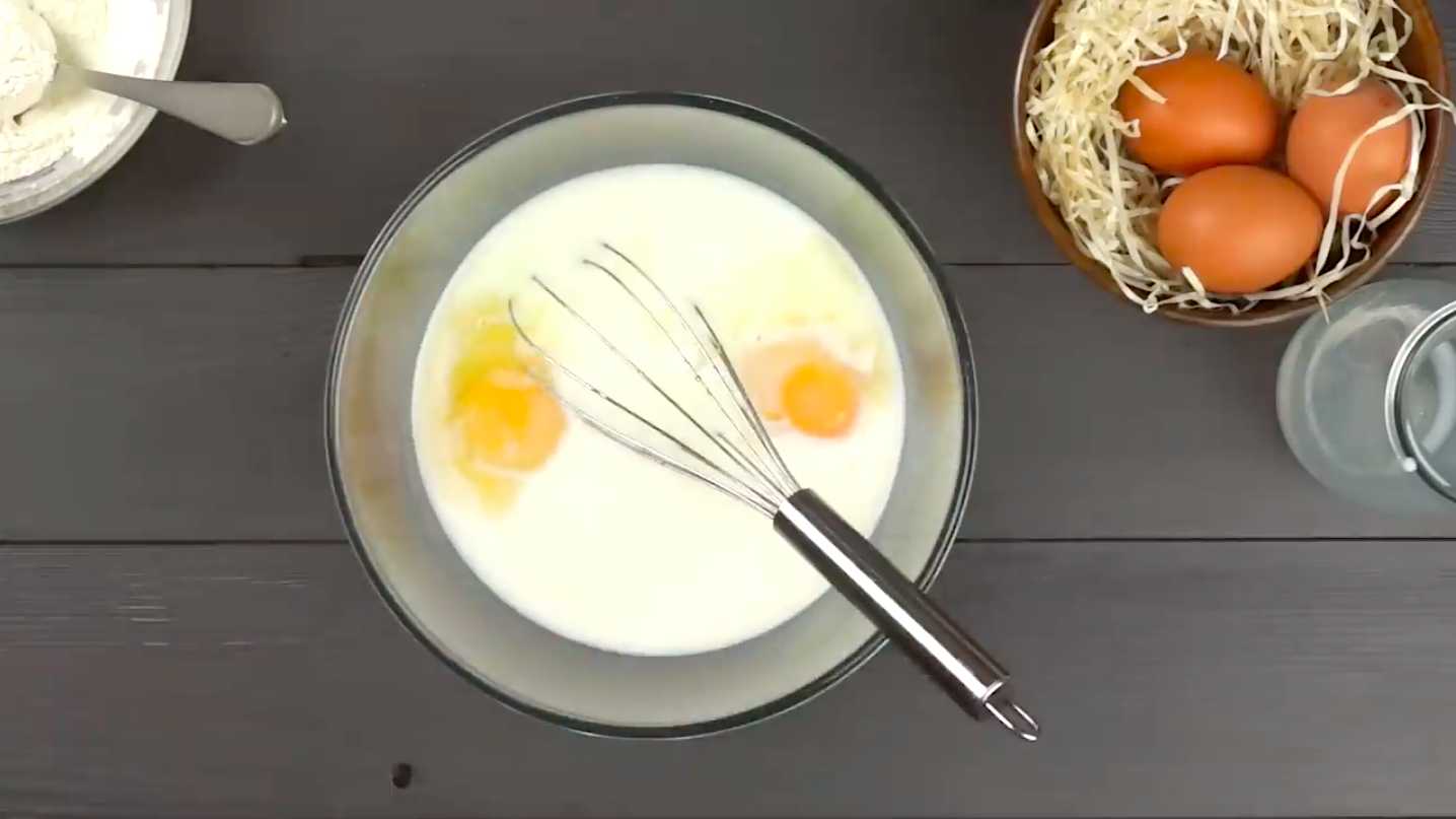 Crêpes au lait trouées - Étape 3