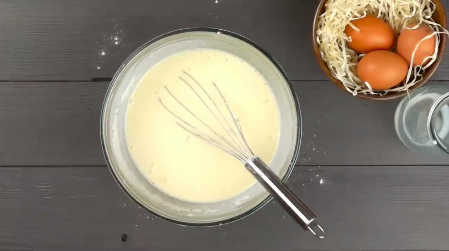 Crêpes au lait trouées - Étape 5