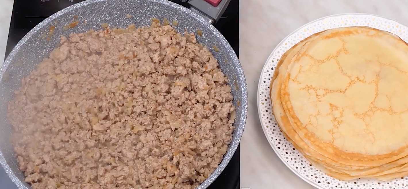 Crêpes à la viande - Étape 18